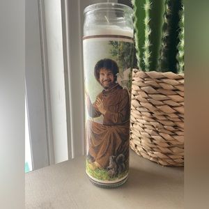 Bob Ross Votive Prayer Candle
